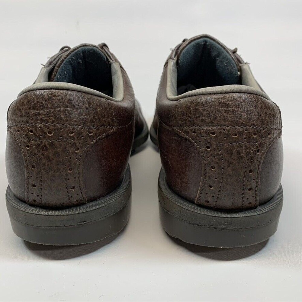 Footjoy Dryjoys Aquaflex Golf Shoes Men's Size 9.5 M Brown Leather 53478 - Picture 8 of 12
